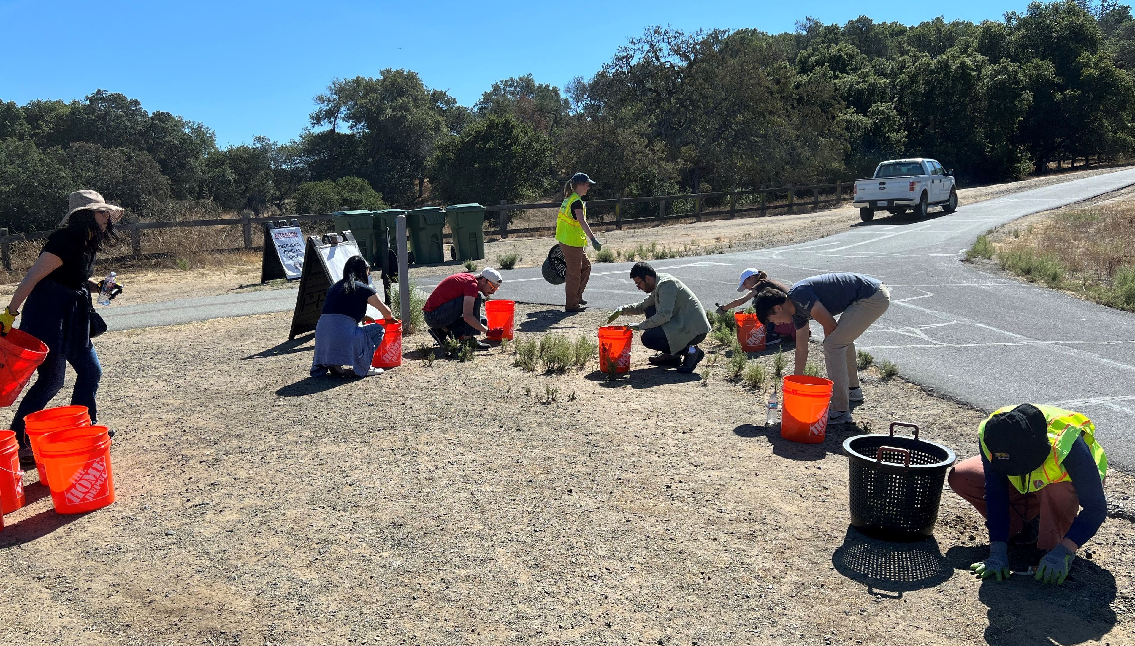 Volunteer day in the foothills